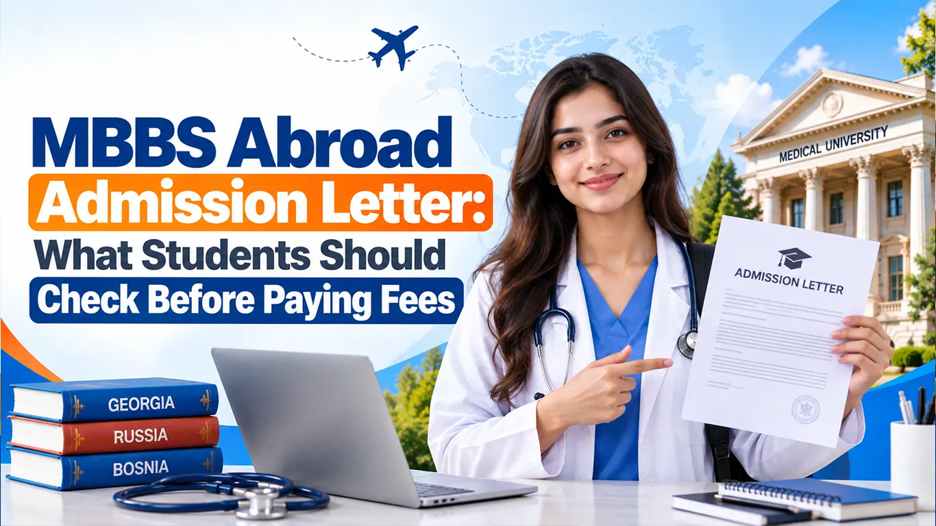 MBBS abroad admission letter
